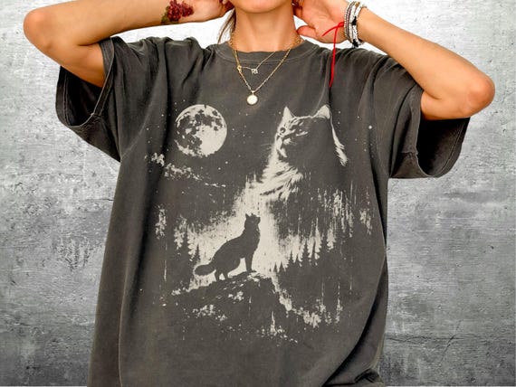 Vintage Funny Maine Coon Shirt, Cat Meme, Oversize, Womens, Mens, Comfort Colors T-shirt