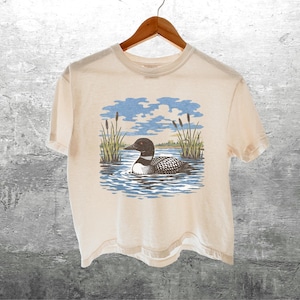 Vintage Bird Comfort Colors Crop Top Boxy Tee 3023CL T-shirt, Womens, Unisex
