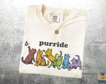 LGBTQ Cat Shirts, Womens, Mens, Unisex Comfort Colors T-shirt