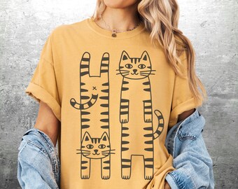 Funny Cat Comfort Colors T-Shirt For Women, Men
