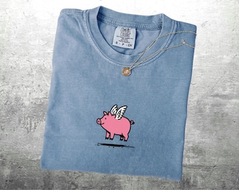 Funny Pig Meme Shirt, Oversize, Womens, Mens,  Comfort Colors T-shirt