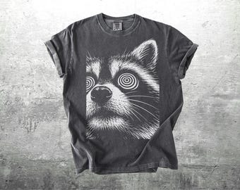 Funny Raccoon Meme Shirt, Oversize, Womens, Mens, Unisex Comfort Colors T-shirt
