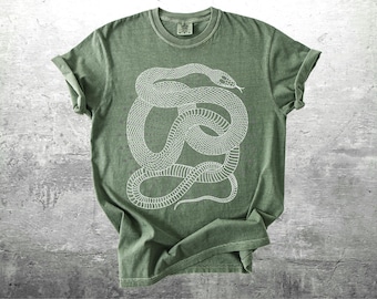 Snake Shirt, Year Of The Snake Shirt, Vintage Western, Witchy Boho, Oversize, Womens, Mens, Unisex Comfort Colors T-shirt