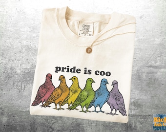 LGBTQ Pride Shirts, Pride Is Coo, Womens, Mens, Unisex Comfort Colors T-shirt