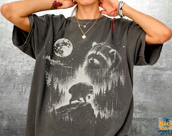 Jimothy Shirt, Trendy Raccoon Meme Shirt, Oversize, Womens, Unisex Comfort Colors T-shirt