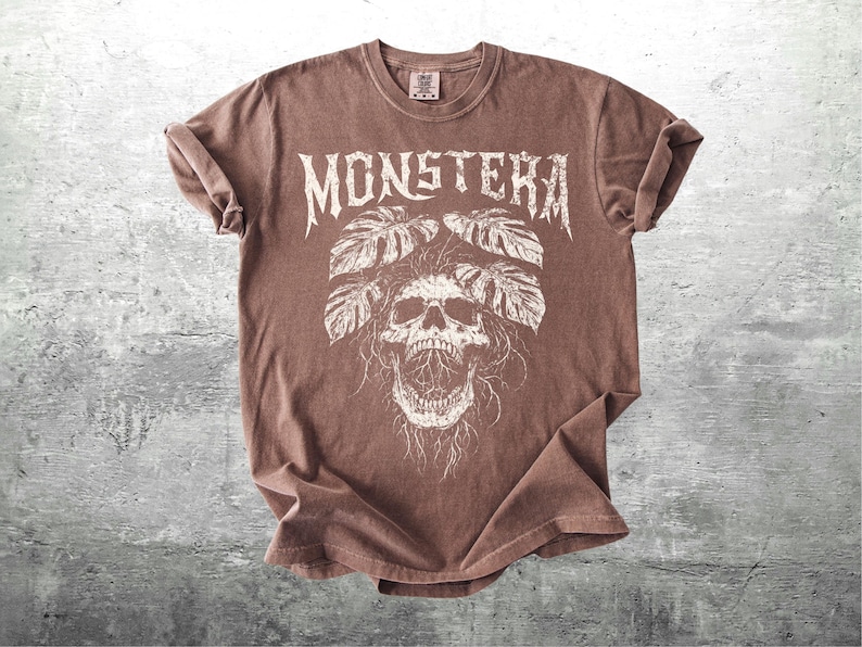 Funny Plant Lover Shirt, Monstera, Oversize, Womens, Mens, Comfort Colors T-shirt Espresso