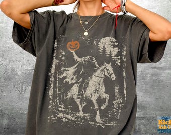 Spooky Season Shirts, Sleepy Hollow,  Oversize, Womens, Mens, Unisex Comfort Colors T-shirt