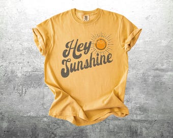 Be Kind Shirts, Retro 70s Style, Positivity, Motivational, Hey Sunshine, Funny, Boho, Oversize, Womens, Mens, Comfort Colors T-shirt