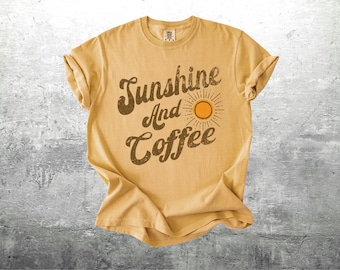 Camiseta para amantes del café, camiseta de café de moda, estilo vintage retro, talla grande, para mujer, hombre y unisex. Colores cómodos.