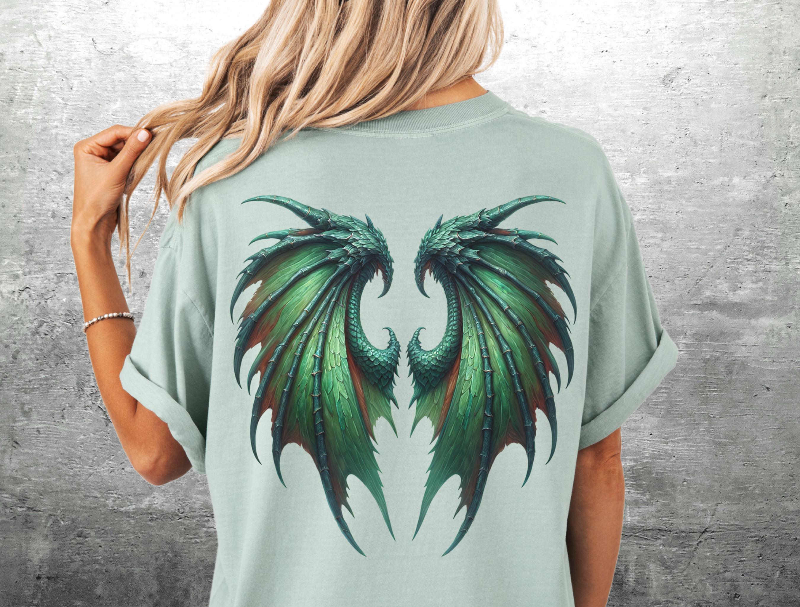 Dragon Wings Shirt, Dragon Shirt, Wings Shirt, Fantasy, Book Lover, Festival, Oversize, Womens, Mens, Unisex Comfort Colors T-shirt