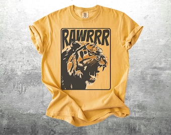 Vintage Tiger Comfort Colors T-shirt For Women, Men