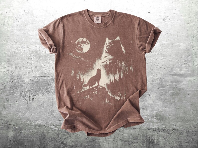 Vintage Funny Maine Coon Shirt, Cat Meme, Oversize, Womens, Mens, Comfort Colors T-shirt Espresso