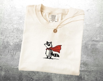Funny Raccoon Meme Shirt, Oversize, Womens, Mens, Comfort Colors T-shirt