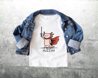 Funny Kids Shirt, Animal Meme, Axolotl, Boys, Girls, Youth, Toddler, Bella And Canvas T-shirt
