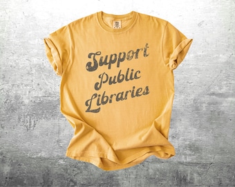 Public Library Shirt, Support Local Libraries, Bookish, Oversize, Womens, Mens, Comfort Colors T-shirt