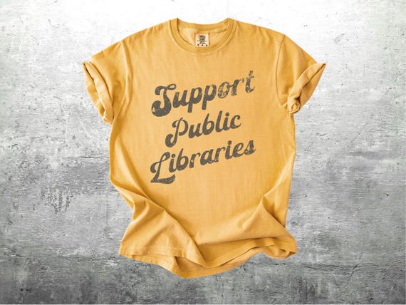 Public Library Shirt, Support Local Libraries, Bookish, Oversize, Womens, Mens, Comfort Colors T-shirt