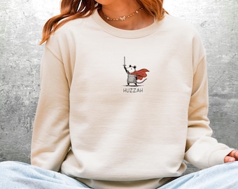 Funny Opossum Meme Shirt, Oversize, Womens, Mens, Gildan 18000 Crewneck Sweatshirt
