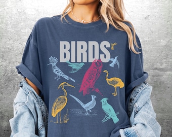 Bird Lover Shirt, Birdfull, Birding, Birder Shirts, Bird Watcher, Oversize, Womens, Mens, Comfort Colors T-shirt
