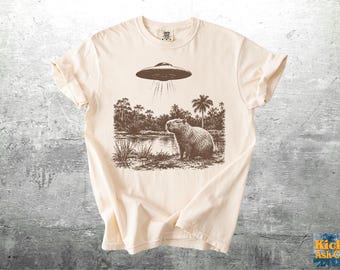 Funny Capybara Shirts, Oversize, Womens, Mens, Unisex Comfort Colors T-shirt