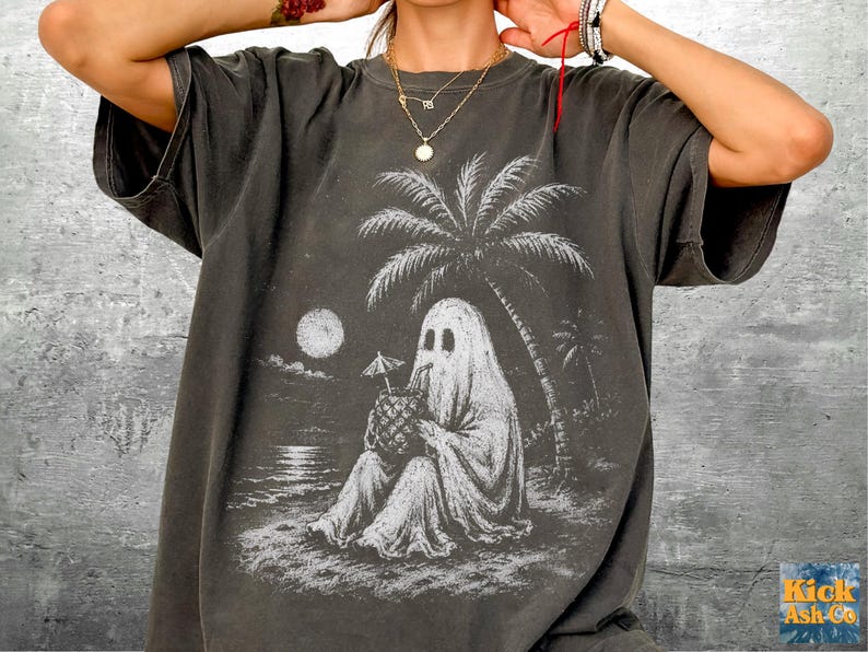 Spooky Summer Halloween Shirt, Oversize, Womens, Mens, Unisex Comfort Colors T-shirt Pepper