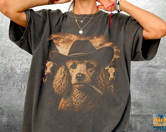 Funny Poodle Shirt, Oversize, Womens, Mens, Unisex Comfort Colors T-shirt