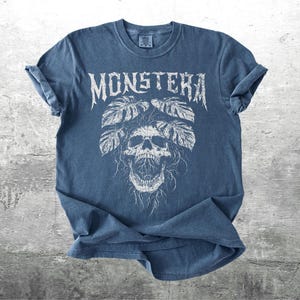 Funny Plant Lover Shirt, Monstera, Oversize, Womens, Mens, Comfort Colors T-shirt Denim