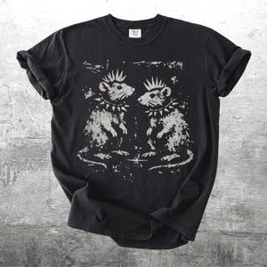 Vintage Funny Rat Shirt, Punk Aesthetic, Oversize, Womens, Mens, Comfort Colors T-shirt