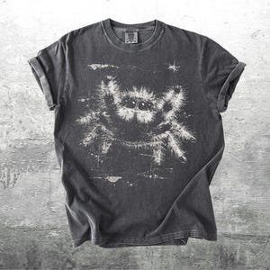 Jumping Spider Shirt, Grunge, Punk, Oversize, Womens, Mens, Unisex Comfort Colors T-shirt