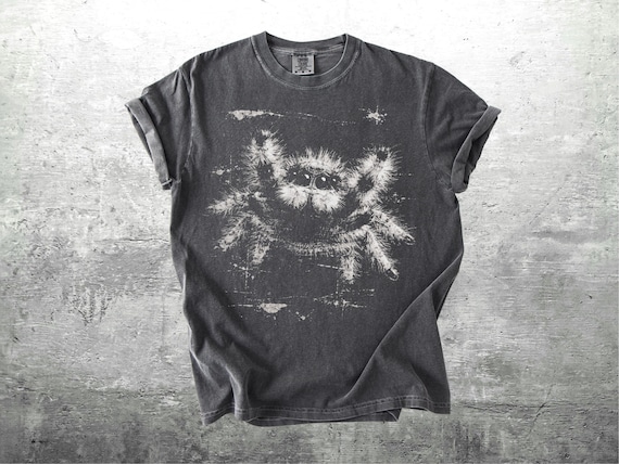 Jumping Spider Shirt, Grunge, Punk, Oversize, Womens, Mens, Unisex Comfort Colors T-shirt