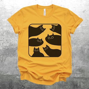 Vintage Cat Shirt, Funny Cat Shirt, Cat Lover T-shirt, Cat Lover Gift, Retro Graphic Tee, Oversize, Womens, Mens, Bella Canvas 3001 T-Shirt