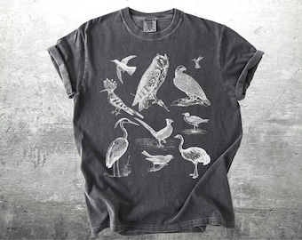 Bird Lover Shirt, Birdful Shirt, Birding Shirt, Birder Shirts, Owl Shirt, Bird Watcher, Oversized, Womens, Mens, Comfort Colors T-shirt