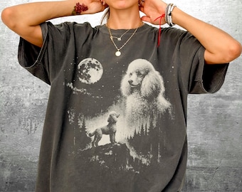 Funny Poodle Shirt, Oversize, Womens, Mens, Unisex Comfort Colors T-shirt