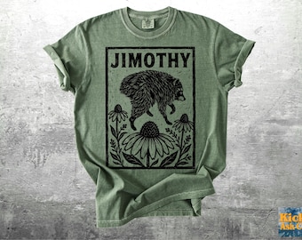 Jimothy Shirt, Trendy Raccoon Meme Shirt, Oversize, Womens, Unisex Comfort Colors T-shirt