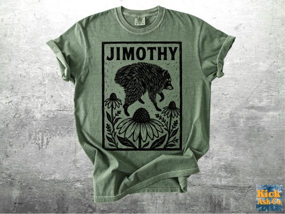 Jimothy Shirt, Trendy Raccoon Meme Shirt, Oversize, Womens, Unisex Comfort Colors T-shirt