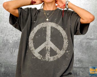 Kindness Shirts, Peace Shirts, Retro Vintage Style, Oversize, Womens, Mens, Comfort Colors T-shirt