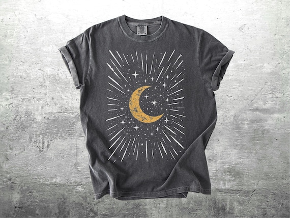 Boho Moon Shirt, Oversize, Womens, Mens, Comfort Colors T-shirt