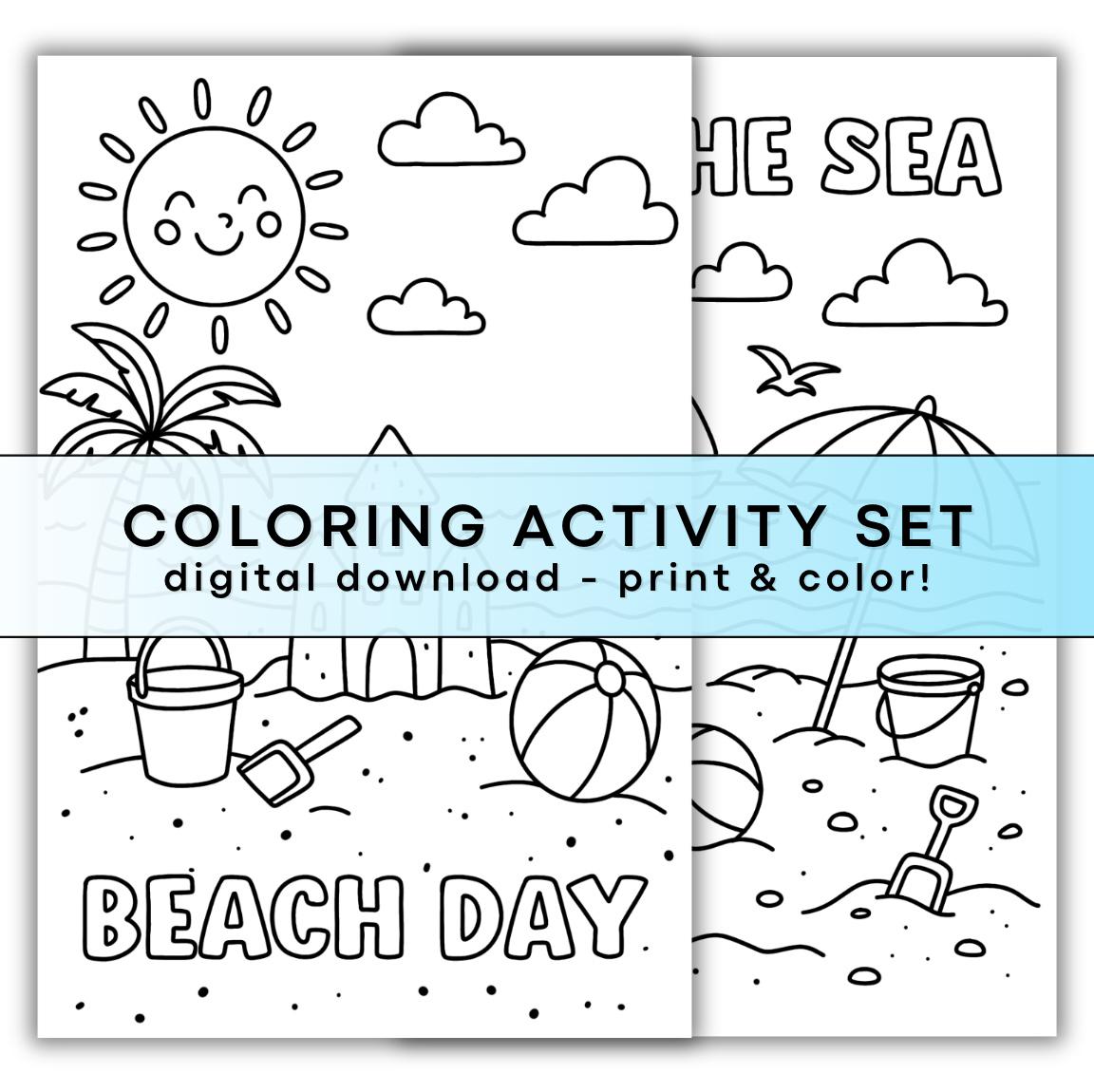 44 Easy Starfish Crafts for Kids 28 Beach Theme Coloring Pages: Summer Activity Set (Digital Download)