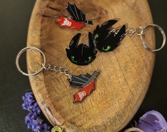ヒックとドラゴン - キーホルダー - 2種類から選べます！ - Etsy 日本