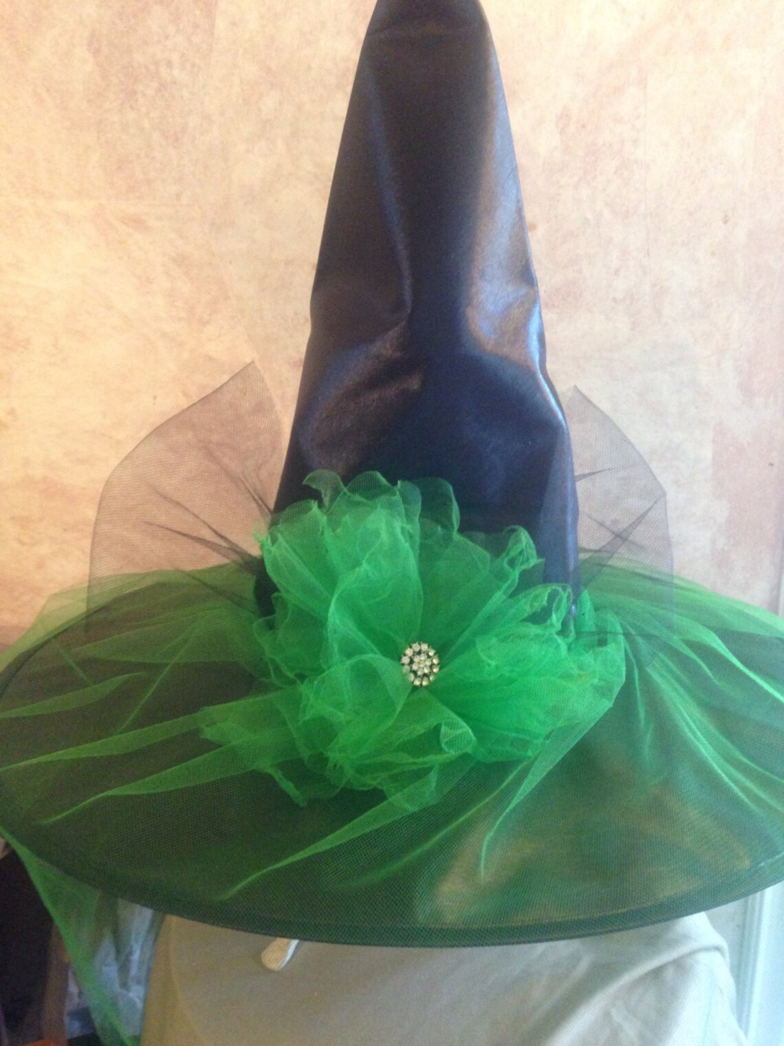 Wicked Witch Hat Emerald Green Witch Hat Costume Witch Hat Etsy