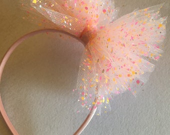 Pink Confetti Headband- Birthday Headband