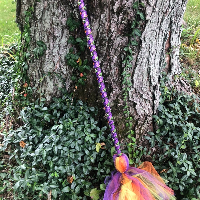 Witch brooom pillow cushion