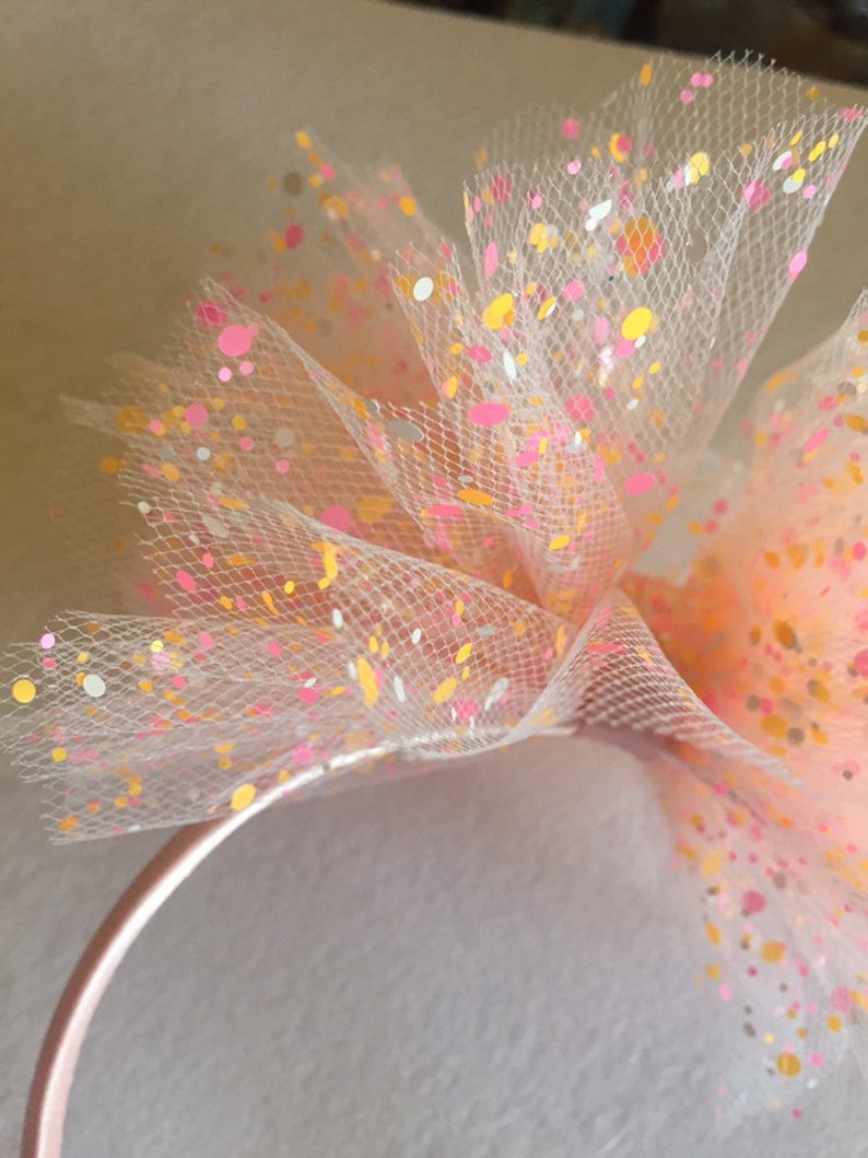 Pink Confetti Headband Birthday Headband Etsy