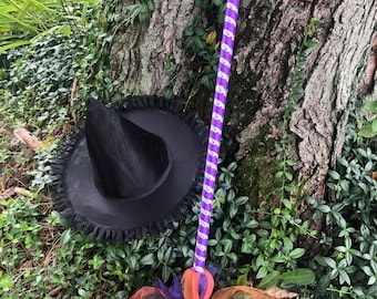 Tulle Witch Broom - Kids Witch Broom