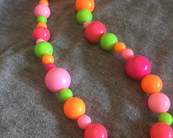 Girls Easter Necklace - Bright Colors