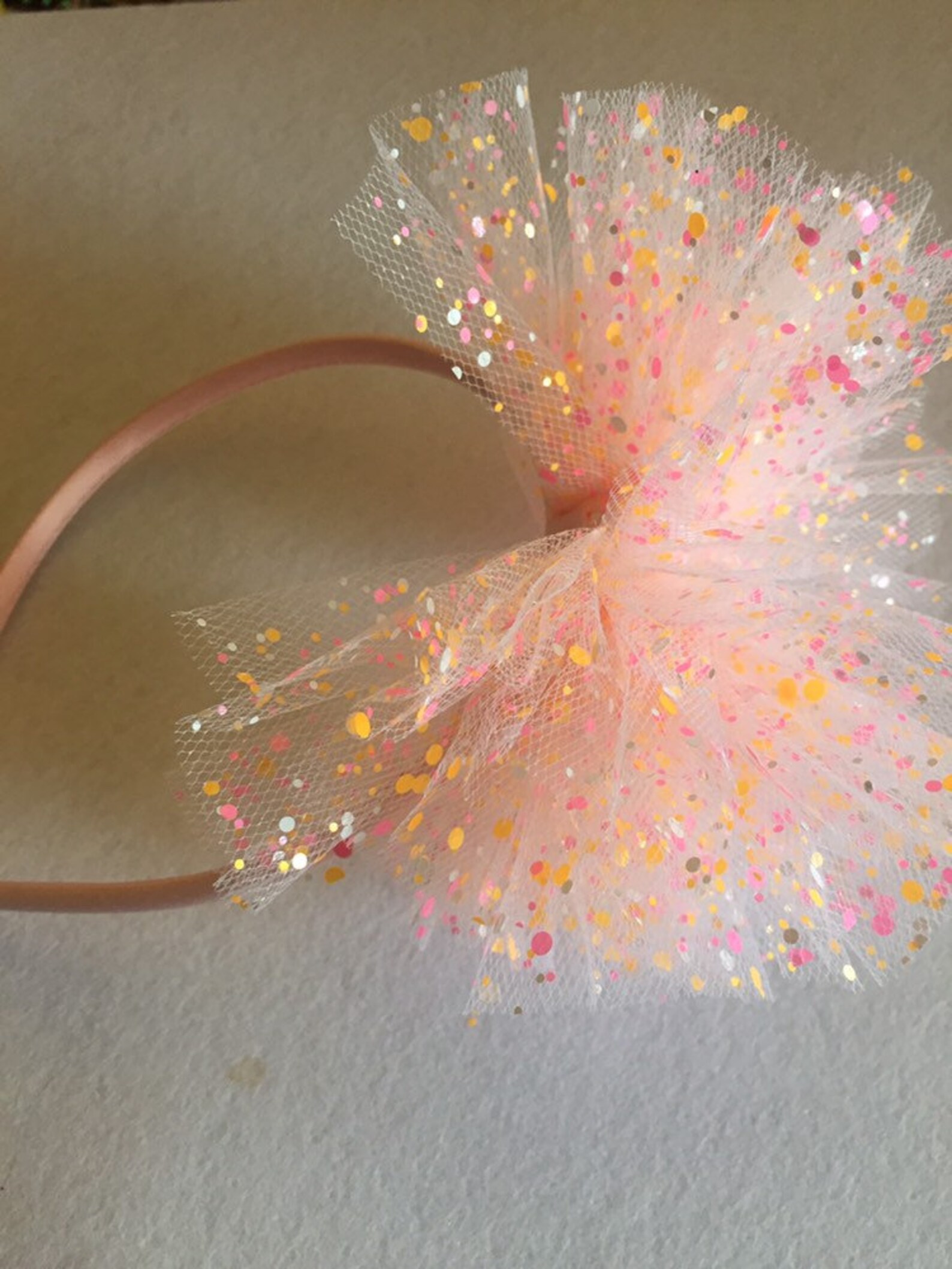 Pink Confetti Headband Birthday Headband Etsy