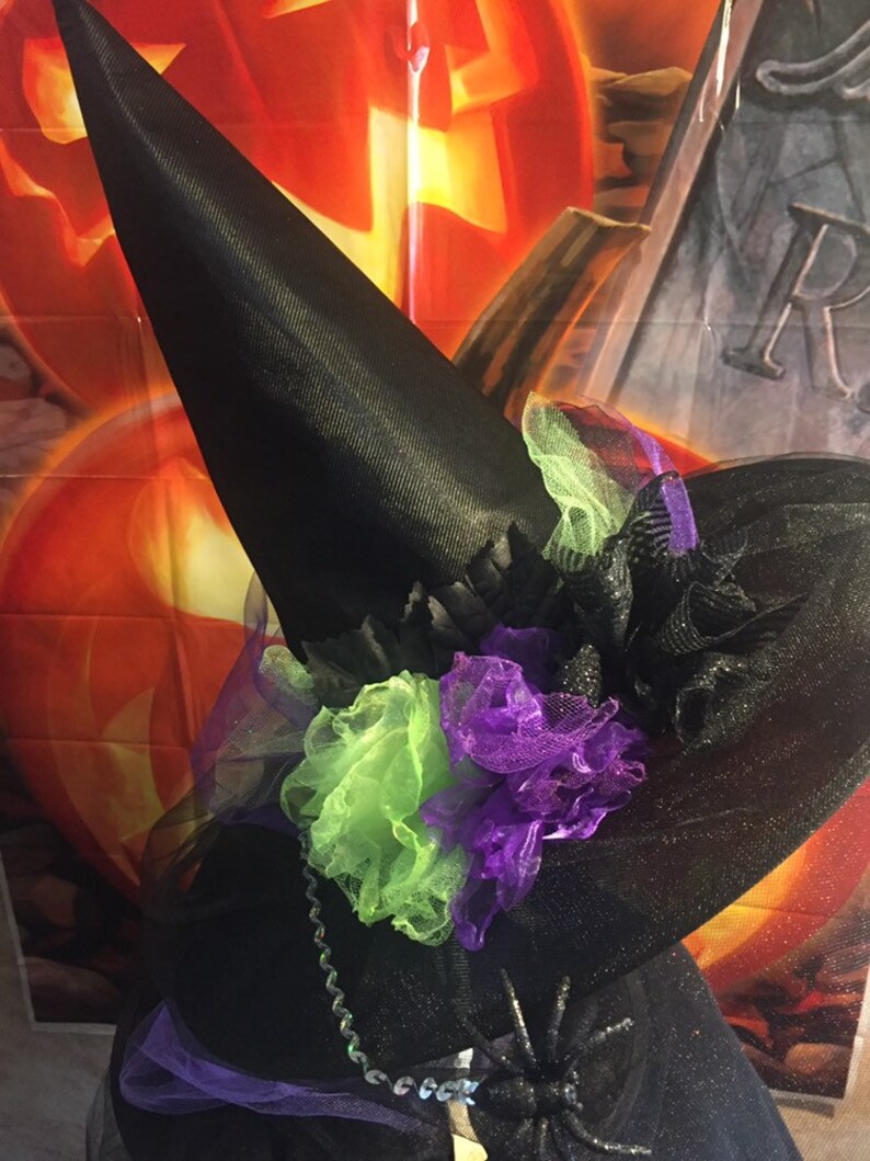 Vivid Halloween Witch Hat Halloween Witch Hat Witch Hat Costume Witch Hat image 1