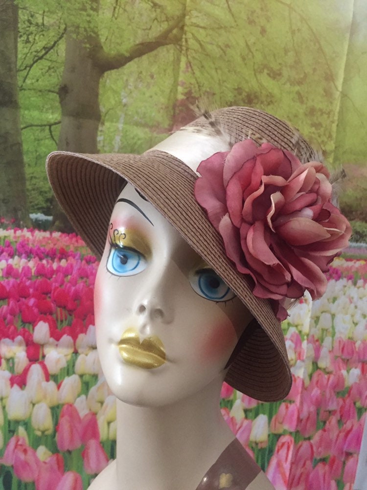 Women's Dress Hat - Brown Formal Hat - Fall Dress Hat