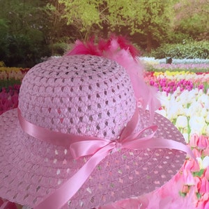 Girls Easter Hat Tea Party Hat Derby Hat Flower Girl Hat image 9