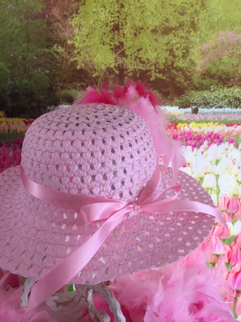 Girls Easter Hat Tea Party Hat Derby Hat Flower Girl Hat image 9