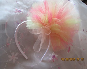 Sorbet Tulle Headband  - Over The Top Tulle Headband - Easter Headband -